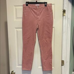 LOFT Pink Corduroy Jeans Size 30/10